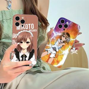 사이언티픽 레일건 미사카 미코토 아이폰 16 15 14 13 12 11 X XR XS Pro Max Plus 미니 투명 클리어 예쁜 폰 케이스