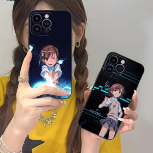 사이언티픽 레일건 미사카 미코토 아이폰 16 15 14 13 12 11 X XR XS 8 7 Pro Max Plus 미니 컬러 케이스 고급 커버