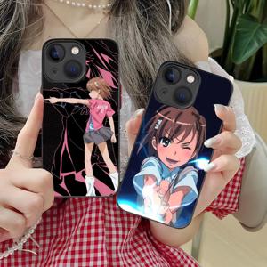 사이언티픽 레일건 미사카 미코토 아이폰 16 15 14 13 12 11 X XR XS 8 7 Pro Max Plus 미니 반투명 실리콘 폰 케이스