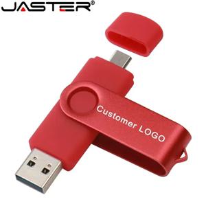 JASTER 고속 USB 플래시 드라이브 OTG 펜 드라이브 64gb 32gb USB 스틱 안드로이드 마이크로/PC 비즈니스 선물용 16gb 회전식 펜 드라이브