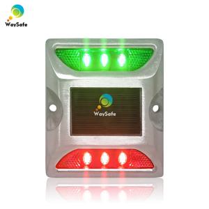 듀얼 컬러 알루미늄 태양열 구동 도로 마커 스터드 도로 반사판 데크, 도크 Ligh Solar Road Stud