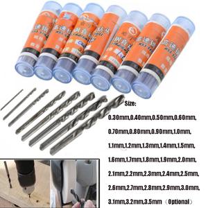 10PCS 고품질 HSS 스트레이트 생크 트위스트 드릴 0.3-3.5mm 드릴 비트 세트 철강 플라스틱 목재 드릴링을위한 트위스트 드릴 비트