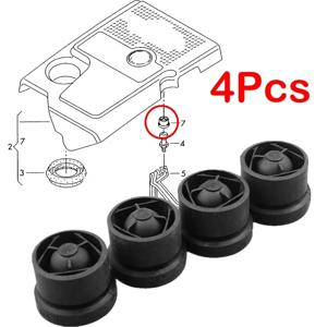 4Pcs 엔진 커버 그로멧 고무 버퍼 범퍼 장착 중지 Jounce Bush For Nissan Qashqai J11 VW Skoda Superb Yeti 2010 2011