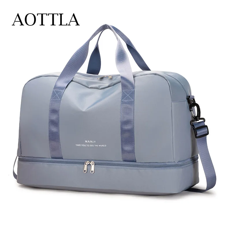 AOTTLA 가방 여성용 핸드백 나일론 여성용 새 수하물 가방 크로스 바디 백 남성용 여행 가방 캐주얼 여성용 패션 숄더 백