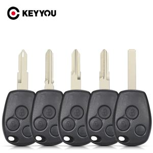 KEYYOU 3 버튼 자동차 키 쉘 Renault Trafic Vivaro Primastar Movano Kangoo 2 Clio NE72/VAC102/VA2 블레이드