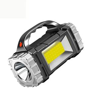 고전력 충전식 LED 손전등 측면 조명이 있는 다기능 휴대용 조명 방수 다중 조명 모드