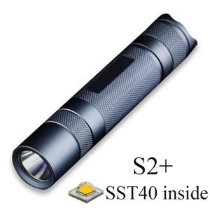 S2 플러스 SST40 손전등 Linterna LED 높은 강력한 18650 플래시 라이트 1800 루멘 캠핑 낚시 작업 조명 미니 랜턴