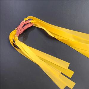 정사이즈 새총 라텍스 플랫 고무 밴드 촬영, 가죽 색상 및 디자인 랜덤, 두께 0.75mm/0.03 인치, 5/10 개