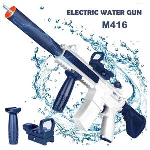 M416 대용량 전기 물총 완전 자동 슈팅 장난감 여름 물총 전투 해변 야외 엔터테인먼트 ChildToy