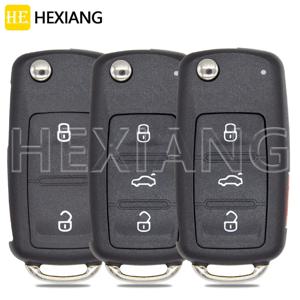 그는 2/3/4 버튼 자동차 키 쉘 폭스 바겐 골프 폴로 Passat 비틀 Tiguan Jetta 캐디 Eos Bora Toledo Sagitar Skoda Seat