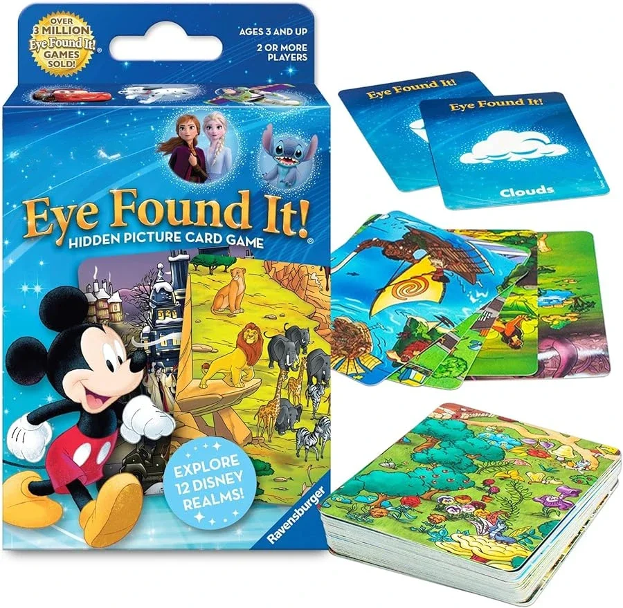 Ravensburger World of Disneys Eye Found It 남학생과 여학생 3세 이상 카드 게임 - 재미있는 가족 게임