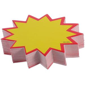 200 Pcs 지우기 태그 판매 태그 상점 엠블럼을위한 가격 라벨 기금 모금 버스트 표지판 종이 상거래 프로모션 스티커