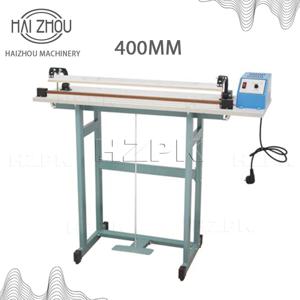 HAIZHOU 봉지 PVC 수축 필름 바닥 모델 SF-400 열 실러, 풋 페달 씰링 기계, 400mm