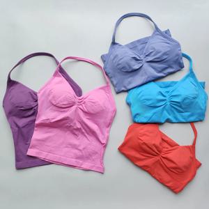 ARFTE Longline Strappy Gym Top Backless Gym Clothes 여성 Scrunch 내장 브래지어 (탈착식 컵 포함) 요가 탱크 탑