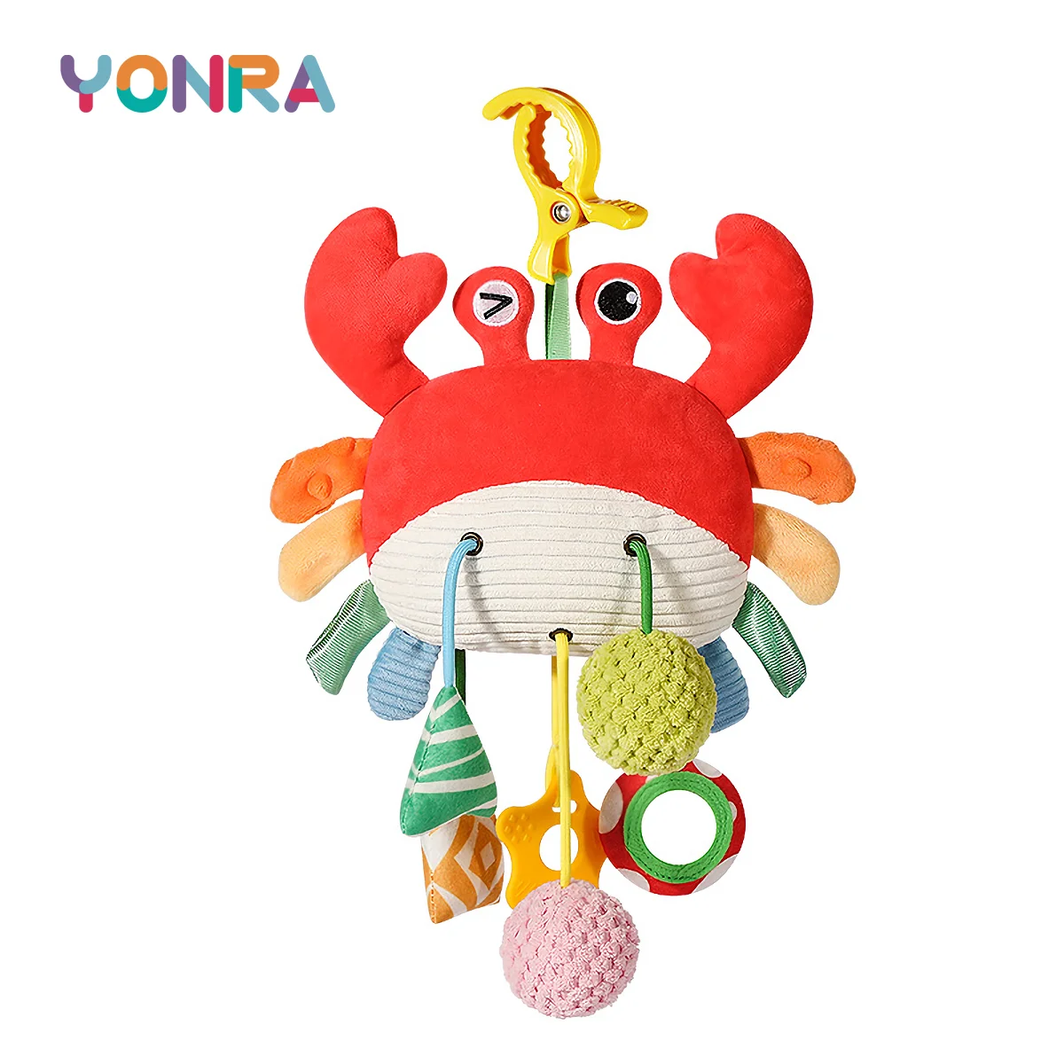 딸랑이 몬테소리 봉제 당김 스트링 감각 장난감, 아기 유아용 휴대폰, 아기 침대 생일 선물, 여행 장난감