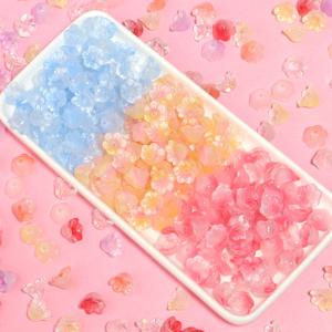 50pcs 다채로운 은방울꽃 꽃 모양 구슬 12x7.5mm Lampwork 유리 느슨한 구슬 DIY 공예 보석 액세서리 만들기