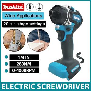 Makita DDF083 LXT 6.35mm 브러시리스 컴팩트, 무선 드라이버 드릴, 육각 해머, 40Nm 경량 전기 스크루 드라이버 전동 공구, 18V