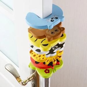1/7pcs 아기 안전 도어 스톱퍼 안티 핀치 손 만화 동물 도어 블록 두꺼운 어린이 보안 보호 잠금 손가락 보호기