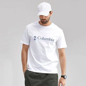 새로운 여름 트렌드 브랜드 야외 스포츠 콜롬비아 인쇄 면화 반팔 티셔츠 남성과 여성 여름 의류