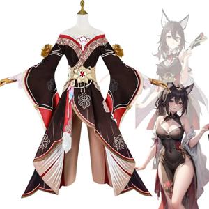 게임 Honkai 스타 레일 Fugue 코스프레 의상 드레스 Tingyun Sky-Faring Commission 드레스 카니발 유니폼 애니메이션 할로윈