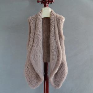 FXFURS-2020 정품 모피 조끼 수제 모피 재킷 여성용, 토끼털 니트, 패션, 모피 카디건