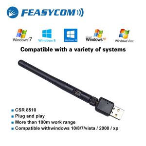 장거리 Bluetooth USB 어댑터 무선 Bluetooth 4.0 CSR 칩 동글, Windows 10 8.1 8 7 XP vista Smart Home Assistant
