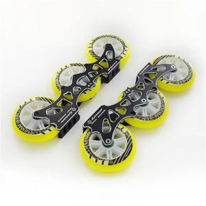 3 바퀴 110mm 4 바퀴 80mm 243mm 인라인 스케이트 프레임 M7 합금 롤러 patines 스케이트베이스 3X110mm 4X80mm 슈퍼 라이트