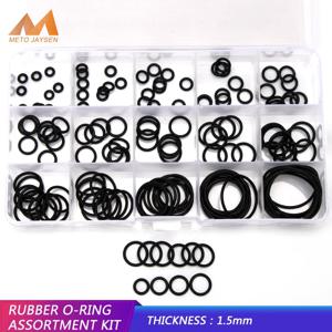 PCP DIY NBR 씰링 O-링 와셔 교체 CS1mm 1.5mm 1.9mm 2.4mm 내구성 고무 O 링 OD 6-30mm 15 크기 150pcs DQ005