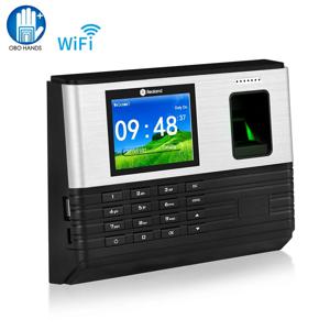 2.8 인치 생체 인식 지문 기계 TCP/IP WIFI 직원 시간 출석 시스템 시계 RFID 카드 비밀번호 체크인 레코더