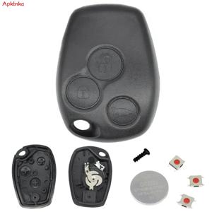 3 버튼 스위치 원격 키 자동차 키 Fob 케이스 교체 쉘 커버 Renault Master Trafic Modus Kangoo Clio3 Vivaro + 배터리