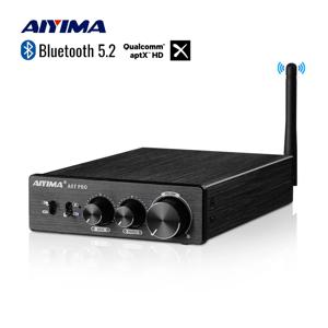 AIYIMA A07 PRO Bluetooth 증폭기 오디오 APTX HD TPA3255 Hifi 스테레오 전력 증폭기 300Wx2 사운드 스피커 Amplificador Home Amp