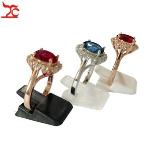 20Pcs 미니 링 홀더 스탠드 플라스틱 링 쥬얼리 디스플레이 랙 링 스토리지 주최자 선반 링 장식 클립 스탠드
