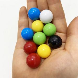 10개/대 16mm 아크릴 빨간색 노란색 둥근 공 파란색, 녹색, 흰색 및 검정색 1.6cm 체커