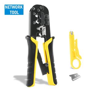 RJ45 크림퍼 RJ11 RJ45 압착 도구 이더넷 네트워크 LAN 케이블 크림퍼 커터 스트리퍼 플라이어 6P 8P RJ-11/RJ-12 RJ-45