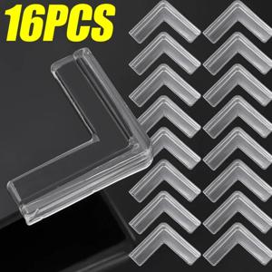 PVC 충돌 방지 각도 패드, 테이블 코너 보호 커버, 투명 어린이 충돌 방지 가드, 어린이 안전 보호대, 16 개, 1 개