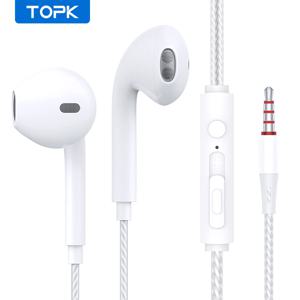 TOPK F20 이어폰 형 헤드폰 HiFi 음질 HD 마이크 내장 범용 3.5mm 플러그 기존 고품질 헤드셋 스포츠 헤드셋