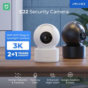 IMILAB C22 3K 보안 실내 카메라 - 360 °   아기/애완동물 모니터 WiFi6 AI 감지를 위한 컬러 나이트 비전 기능을 갖춘 홈 카메라 보기