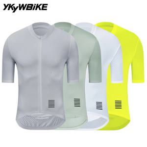 YKYWBIKE 남성용 사이클링 저지 반팔 여름 자전거 저지 도로 자전거 셔츠 사이클링 의류 통기성 프로 팀