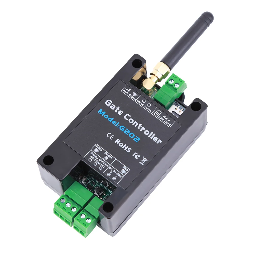G202 2G 리모컨 200 사용자 GSM 게이트 오프너 릴레이 스위치, 문짝 액세스 무선 문짝 오프너, 무료 통화, 850, 900, 1800, 1900MHz