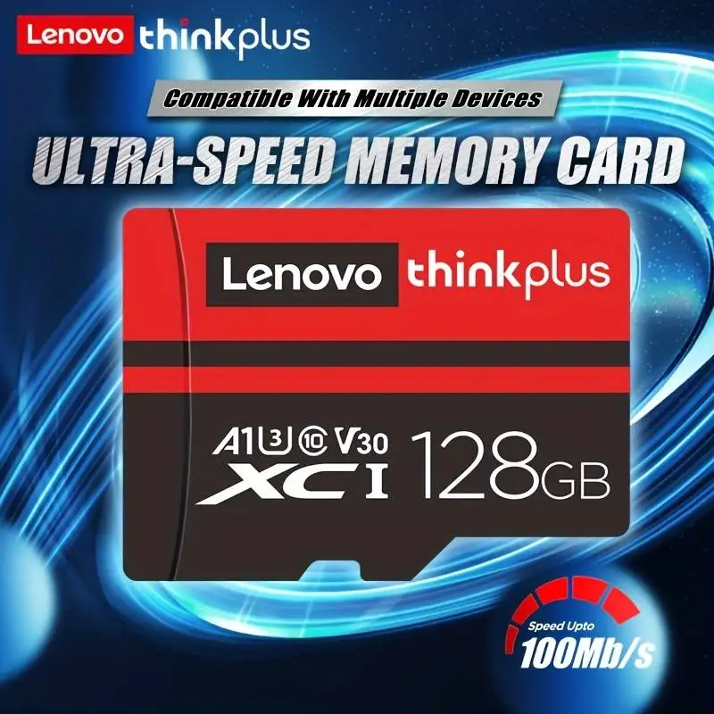 레노버 씽크 플러스 미니 SD 카드 클래스 10 TF 플래시 카드 256GB 128 64GB 32GB 휴대 전화 PC 스피커 H 용 레드 & 블랙 메모리 카드