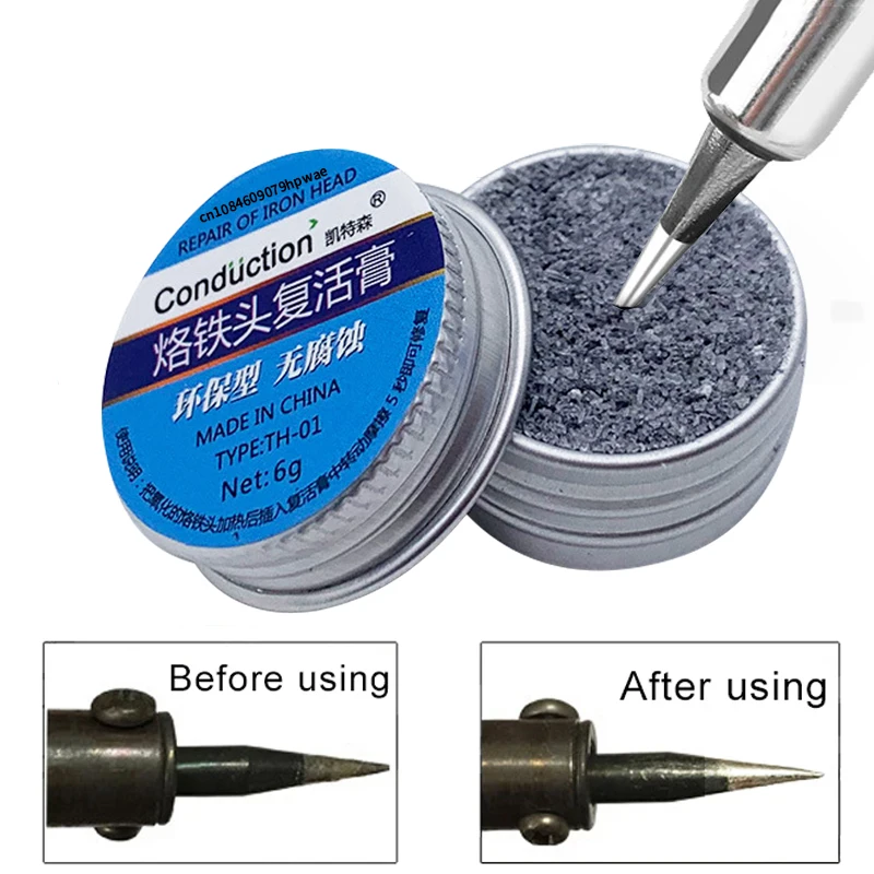 납땜 인두 팁 Tinner Activator 팁 클리너 리무버 산화물 헤드 부활을 위한 무연 비 스틱 주석 솔더 크림
