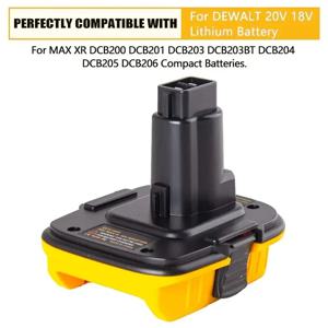 Dewalt 18V 도구 용 DCA1820 20V 배터리 어댑터 Dewalt 20V 리튬 배터리 DC9096 DE9098 DE9096 용으로 변환