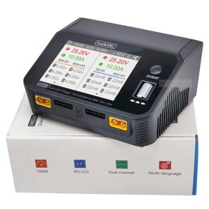 새로운 ToolkitRC M6DAC 듀얼 채널 스마트 Lipo 배터리 충전기 방전기 AC 200W DC 350WX2 15A 1-6S LiHV PD 65W
