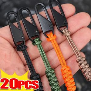 20/1PCS 휴대용 지퍼 당겨 다채로운 분리형 지퍼 슬라이더 코드 여행 가방 가방 배낭 확장 풀러 야외 가방 우편