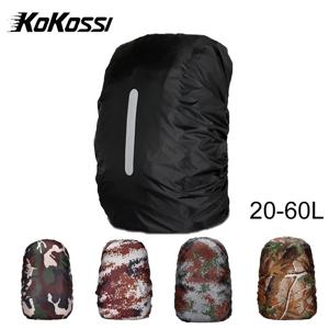 KoKossi 1Pcs 20L-60L 등산 배낭 레인 커버 반사 카모 야외 방수 가방 캠핑 하이킹 가방 먼지 커버 남여