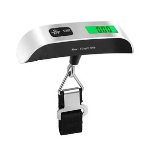 1pcs LCD 디스플레이 110lb/50kg 전자 수하물 교수형 가방 여행 무게 수하물 가방 무게 균형 휴대용 규모 디지털