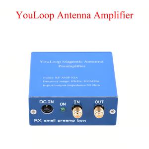 YouLoop 자기 안테나 증폭기 휴대용 250mW 패시브 루프 안테나 SMA/BNC/3.5MM HF 및 VHF 용 오디오 저손실 광대역