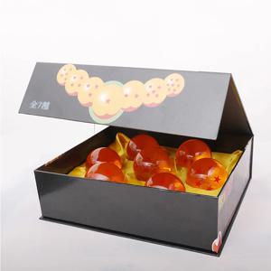 3.5cm 애니메이션 드래곤 볼 Z 7 별 크리스탈 공 오렌지 블루 수지 크리스탈 글로브 데스크탑 장식품 장난감 컬렉션 선물