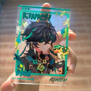 게임 그림 Kinich Turnfire 사냥 사진 아크릴 투명 카드 고품질 모델 장난감 장식품 카드 사진 선물
