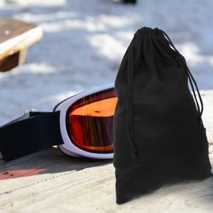 5pcs 안경 Drawstring 가방 휴대용 안티 스크래치 스키 고글 보관 가방 야외 보호 눈 고글에 대 한 선 글래스 주머니
